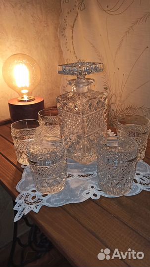Bohemia чешский хрусталь СССР. Набор для виски