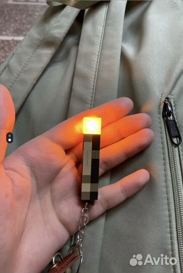 Фонарик брелок Minecraft