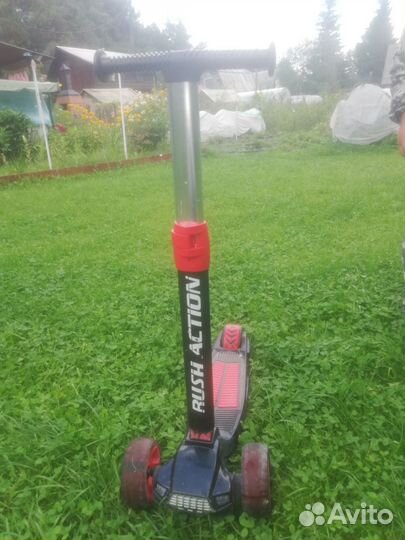 Самокат детский трехколесный колеса светятся