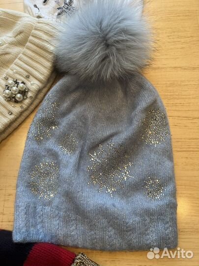 Зимние шапки на девочку
