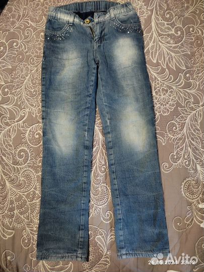 Одежда для девочки пакетом 7-8 лет