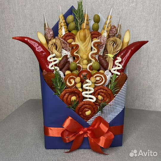 Съедобные мужские букеты