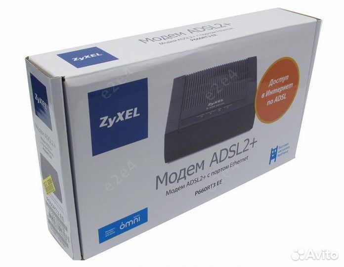 Модем adsl zyxel P660RT3 EE