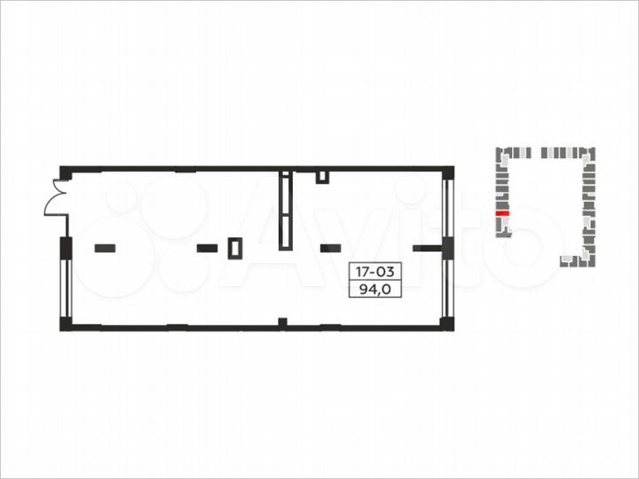 Аренда, торговое помещение, площадь 92.9 кв.м