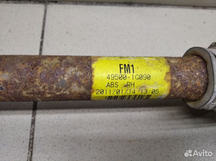 Полуось передняя правая RIO 2005-2011