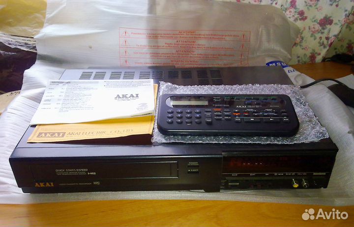 Видеомагнитофон akai VS-765EDG, Япония, рабочий