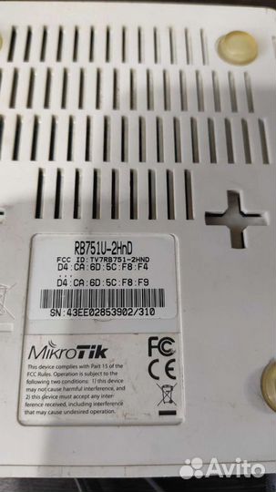 Роутер Mikrotik RB751U-2HnD