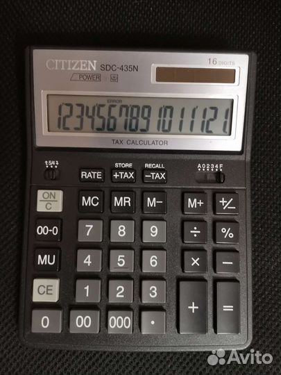 Калькулятор citizen SDC 435N