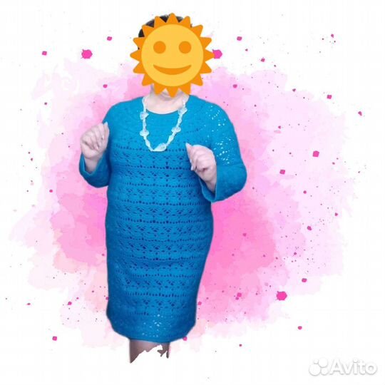 Платье вязаное
