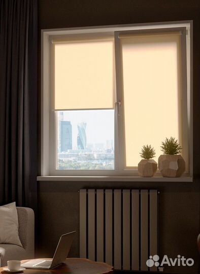 Рулонные шторы Серебряные RAL7700