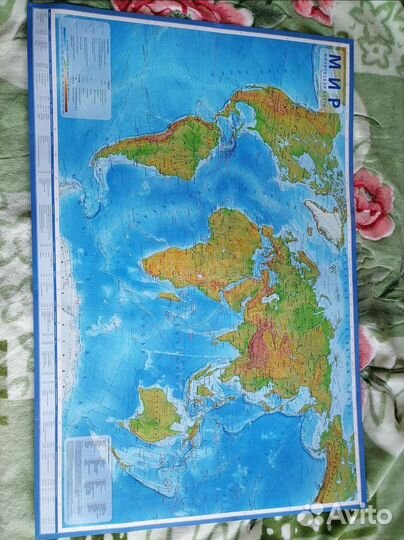 Карта мира на стену