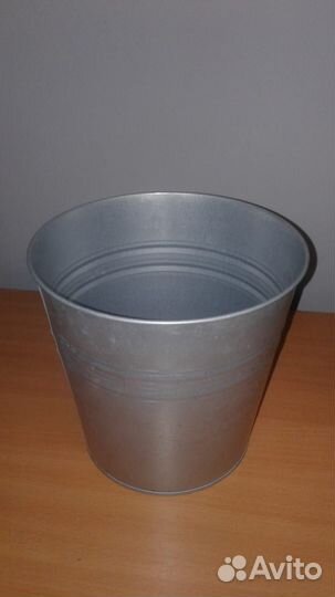 Ведро оцинкованное декоративное