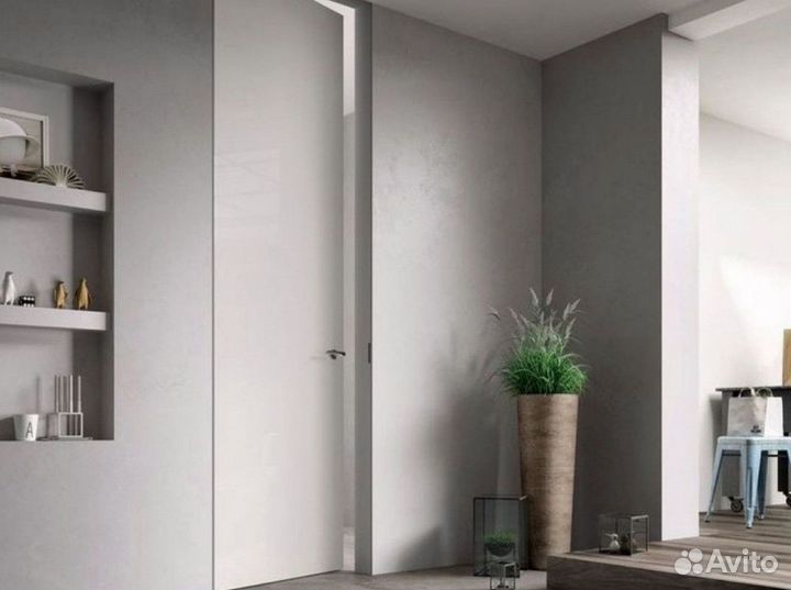 Скрытые межкомнатные двери под покраску