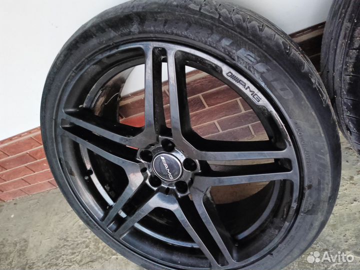 Литые диски r20 AMG на Mersedes Benz GLK