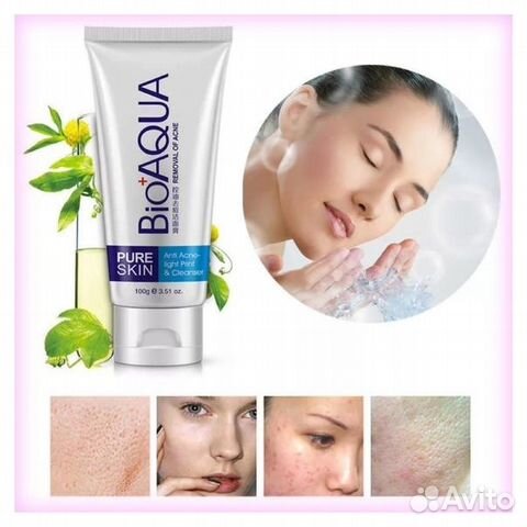 Bioaqua Пенка для умывания против Акне Pure Skin R