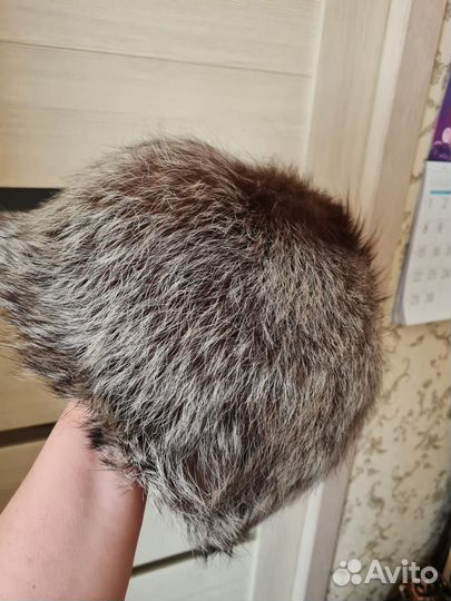 Шапка чернобурка б/у