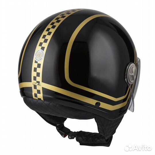 NZI Zeta 2 Open Face Helmet Glossy Goldfinger