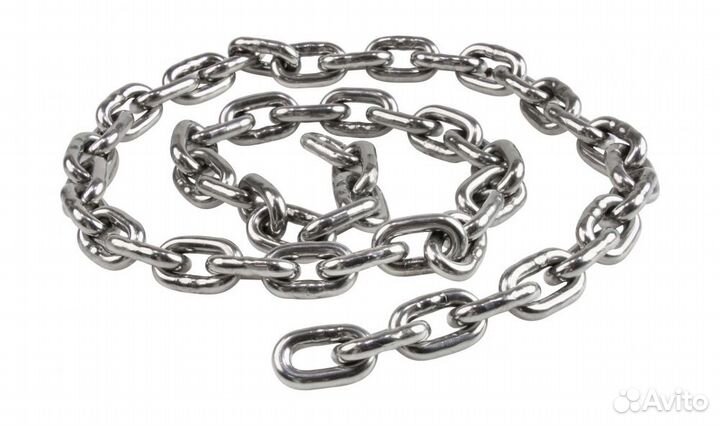 Цепь якорная нержавеющая 6 мм, DIN766 41106 sumar