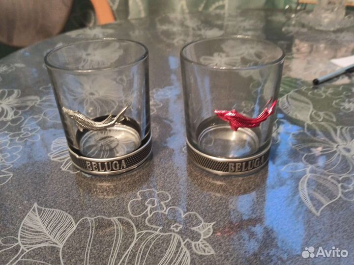 Стаканы Чинзано,Мартини, Белуга