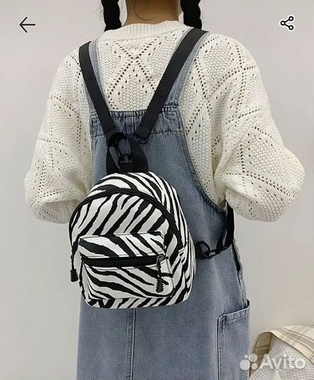 Рюкзак текстильный мини, тканевый