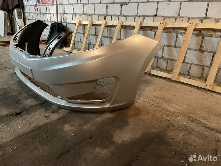 Передний бампер на hyundai solaris