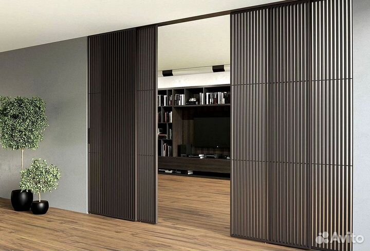 Реечные перегородки / Перегородки из реек