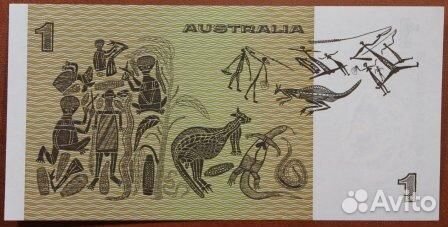 Австралия 1 доллар 1974-1983 гг UNC