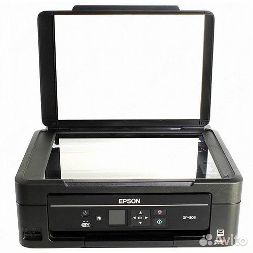 Мфу Epson XP- 303 + чернила, картриджи (новые и б