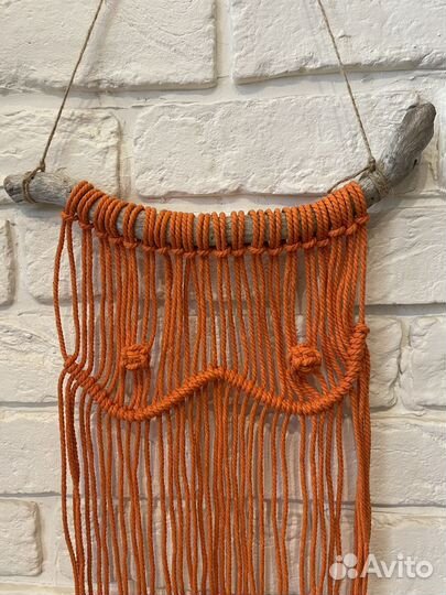 Панно макраме из хлопкового шнура