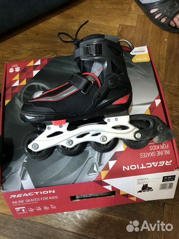 Ролики детские Reaction rainbow B раздвижные 31-36