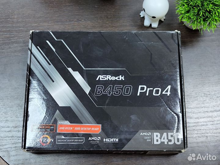 Материнская плата ASRock B450 PRO4 (AM4, ATX)