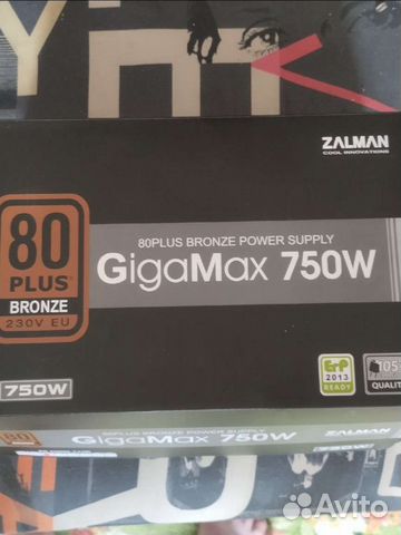 Блок питания zalman 750w, новый