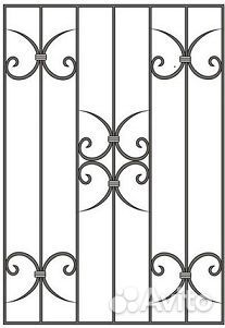 Решетки на окна N 1159 кованые