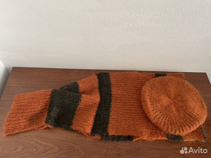 Комплект шапка и шарф женский