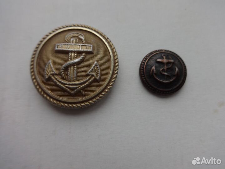 Пуговицы адмиральские винтажные