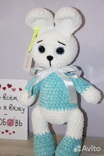 Плюшевый кролик игрушка зайчик заяц подарок