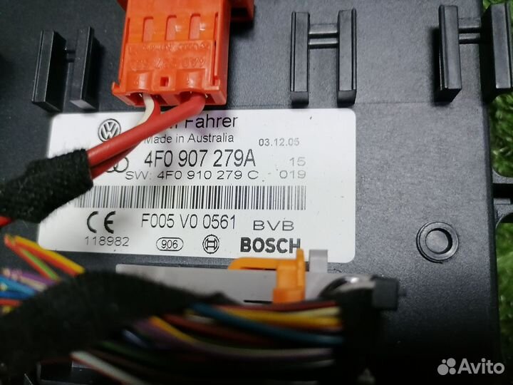 Блок управления бортовой сети 4F0907279A Audi A6(4