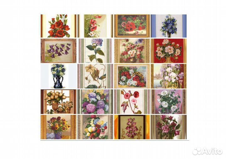 Огромный выбор красивых схем для вышивания крестом