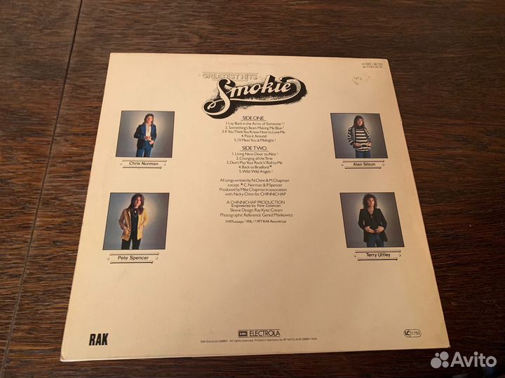 Smokie -Greatest Hits Виниловая пластинка