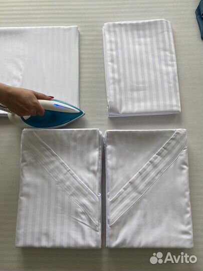 Постельное белье страйп сатин как в отеле