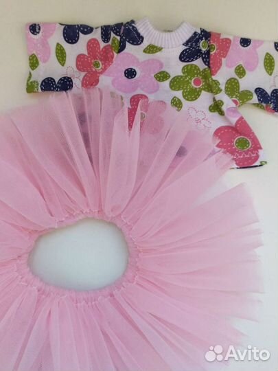 Кукла вязаная ручной работы с одеждой