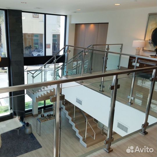 Ограждения из стекла в размере