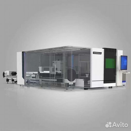 Лазерный станок по резке металла, кабинет труборез