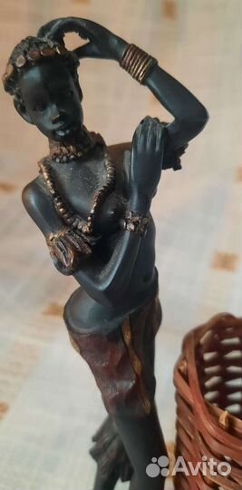 Статуэтка Африканка 19см.Металл