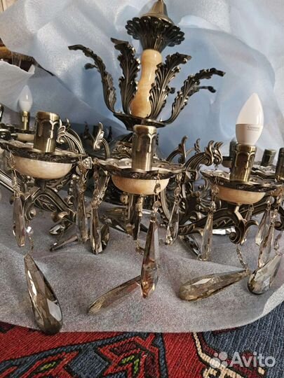 Люстра бронзовая