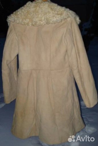 Меховой тулуп постовой Белая бекеша офицерская