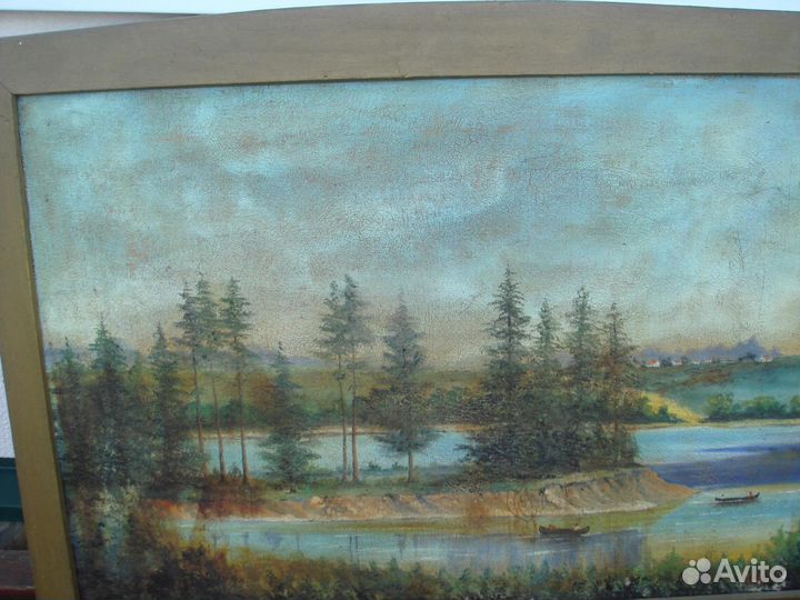 Картина члена Союза художников масло 1951 г
