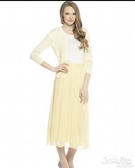 Юбка миди шифоновая