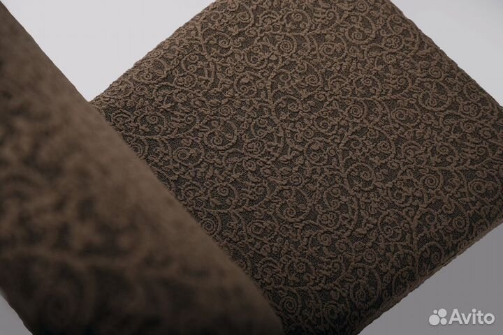 Набор чехлов на стулья со спинкой 6 шт, Коричневый