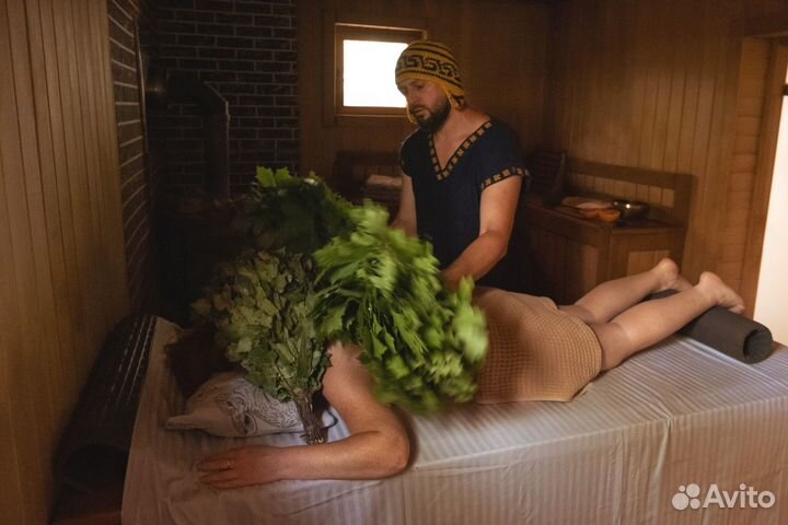 Баня на дровах с термальной купелью \ хамам